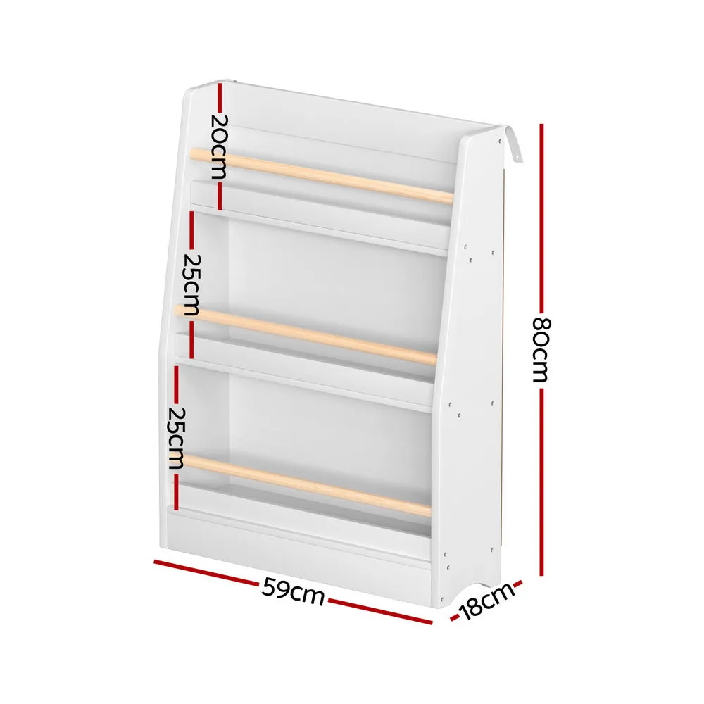 3-Tier Kids Bookshelf, Storage Shelf, Keezi
