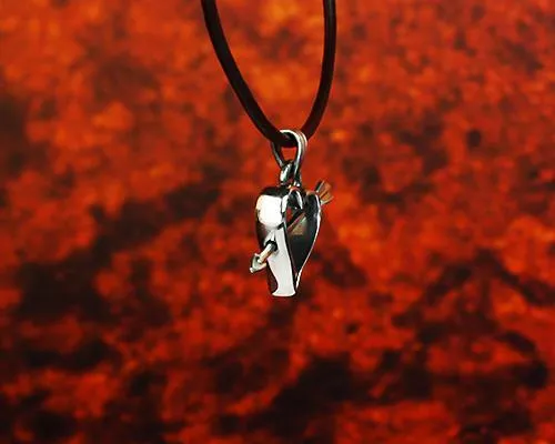 Archers Jewellery Open Heart pendant in silver
