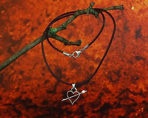 Archers Jewellery Open Heart pendant in silver