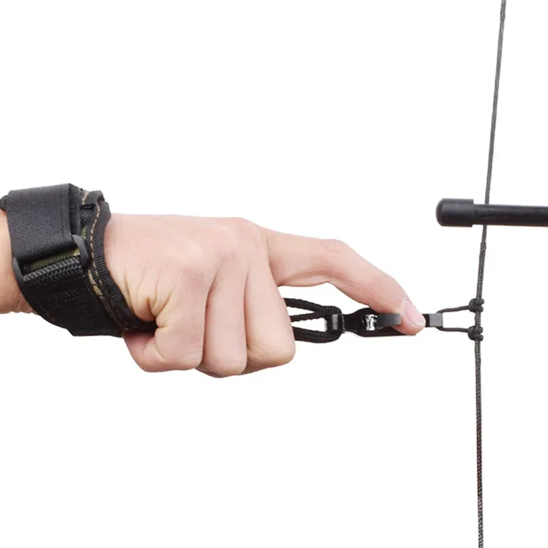 Archery Caliper Release Aid Compound Bow Strap Shooting Pro Arrow Wristband Archery Bow Release Aid