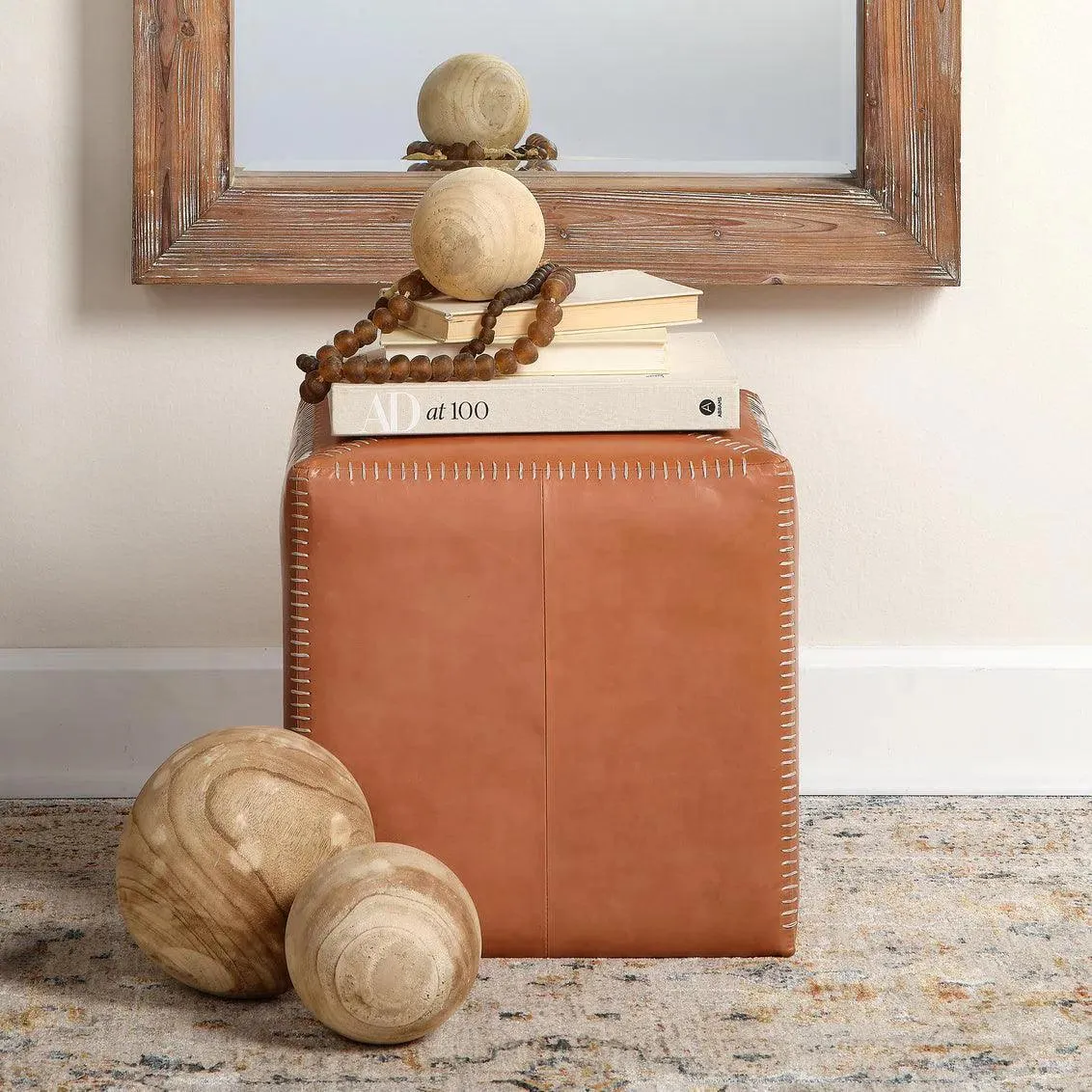 Coastal Style Brown Paulownia Wood Malibu Wood Balls (set of 3)