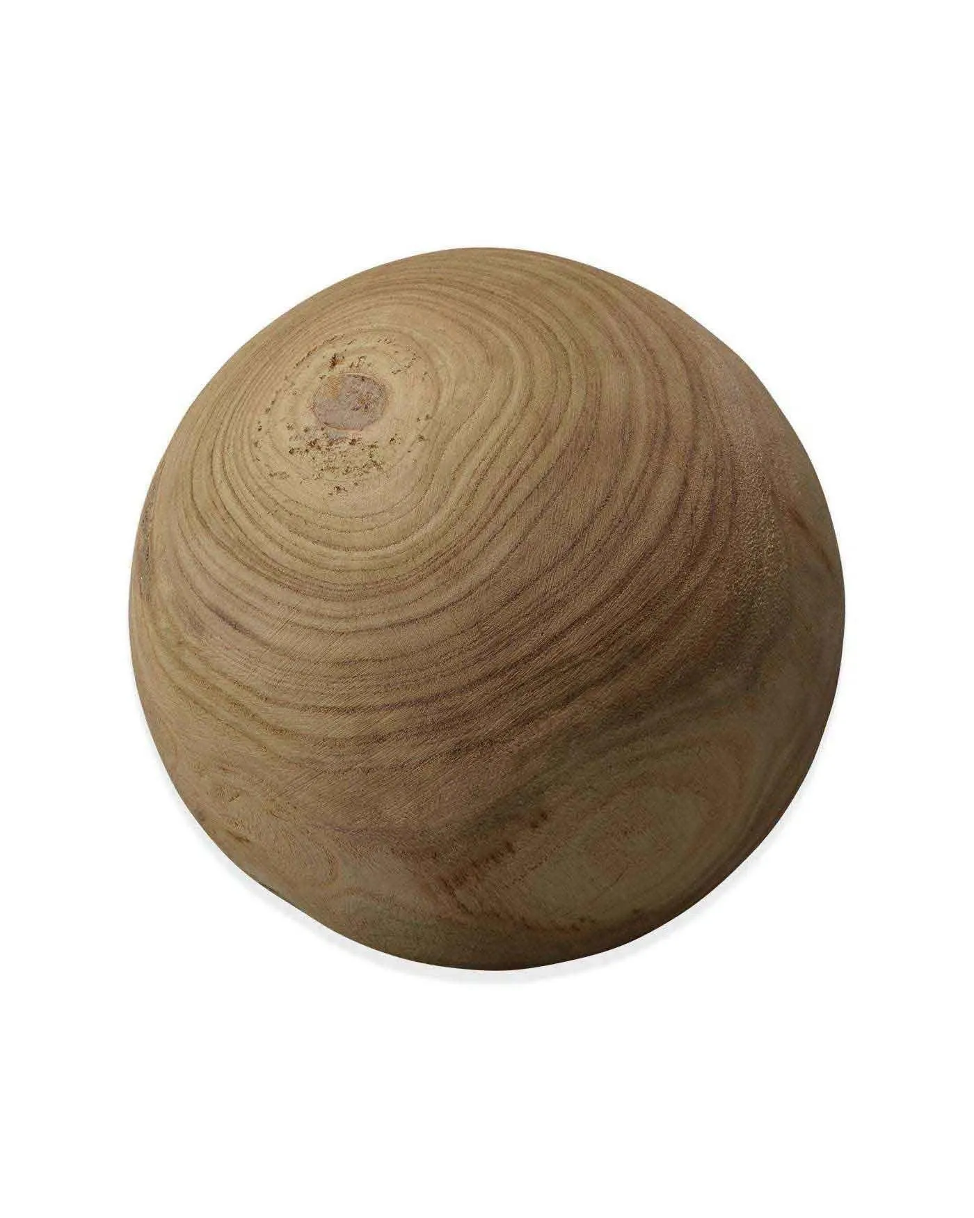 Coastal Style Brown Paulownia Wood Malibu Wood Balls (set of 3)