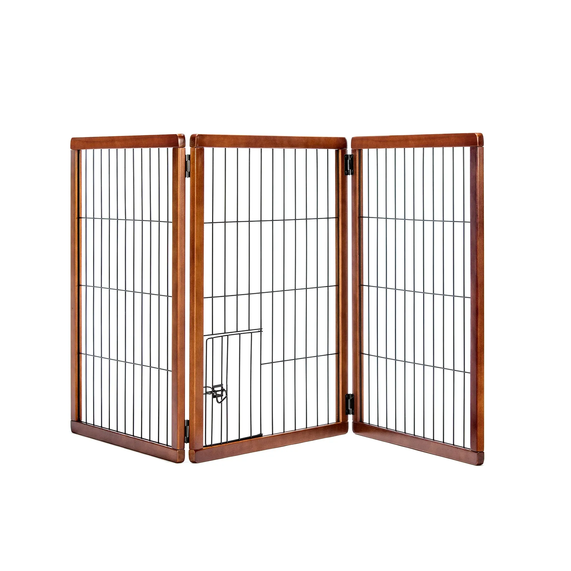 Design Paw Extra Tall 3 Panel Wooden Pet Gate