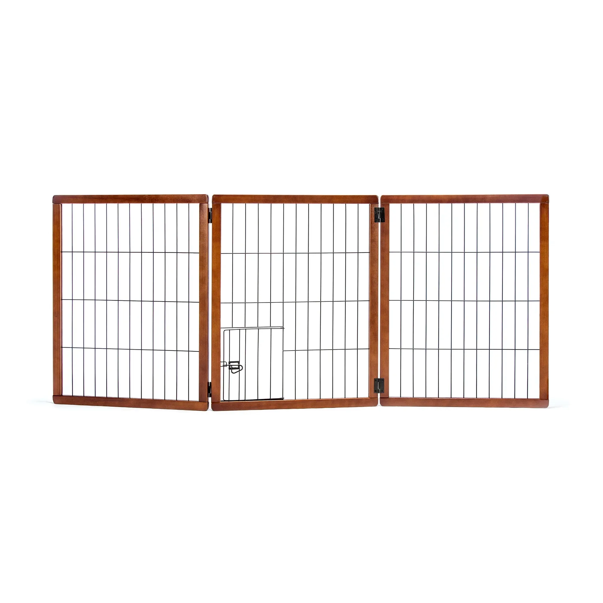 Design Paw Extra Tall 3 Panel Wooden Pet Gate
