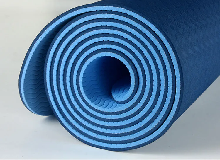 Eco Friendly Non-slip Double Layer TPE Yoga Mat