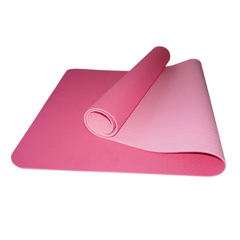 Eco Friendly Non-slip Double Layer TPE Yoga Mat