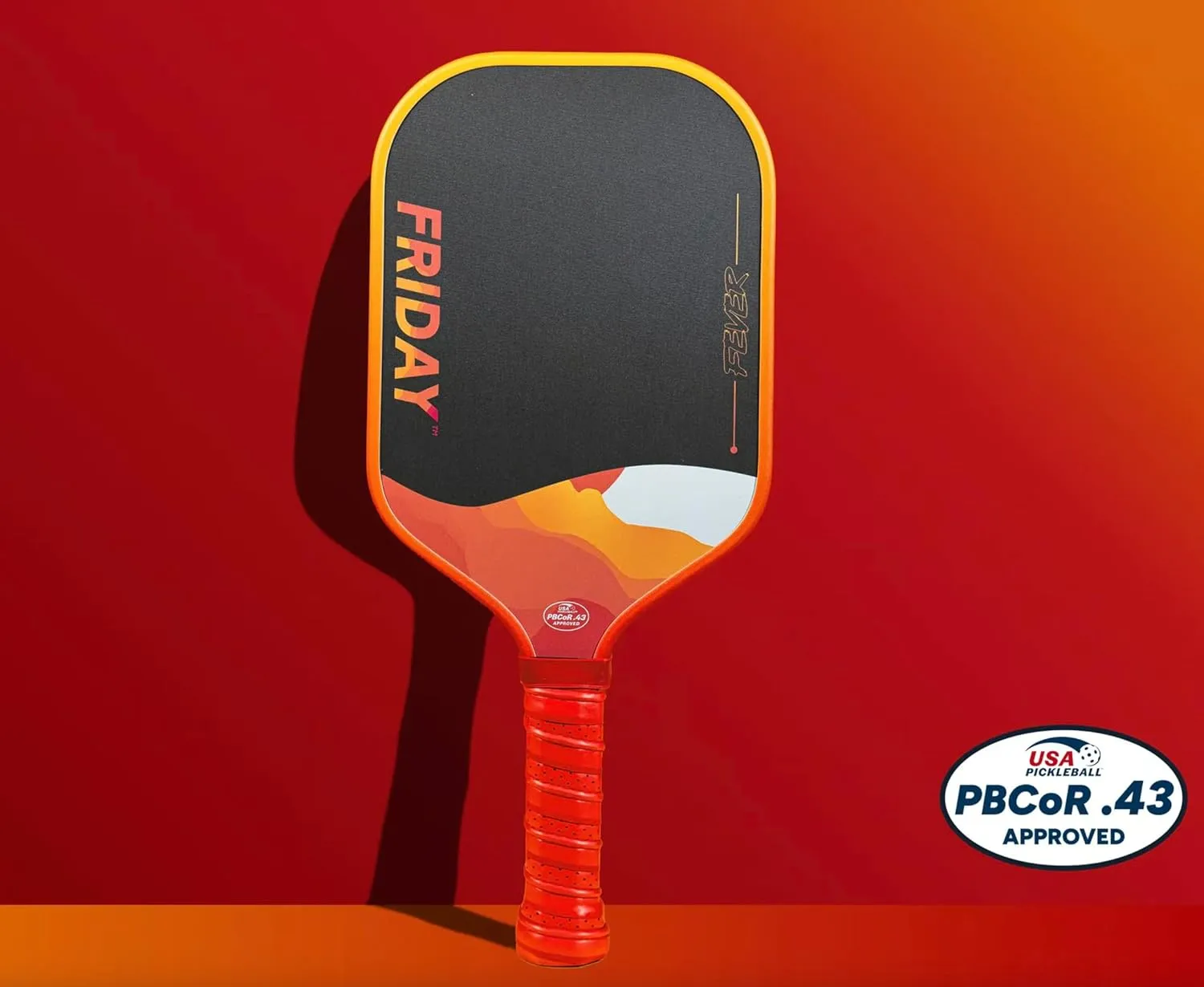 Friday Fever Paddle, Triple-Layer T700 Raw Carbon Fiber, Gen 3 Construction, Dual-Edge Foam, USAP PBCoR .43 Certified