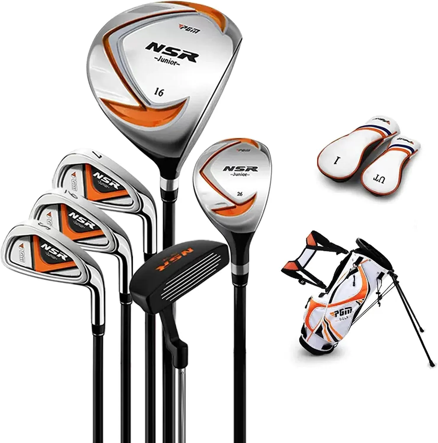 Golf Club Set, Junior Complete Golf Club Set for Kids, Right Handed