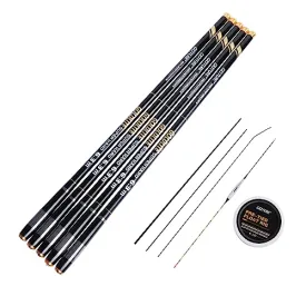 Goture Telescopic Tenkara Fishing Rod Collapsible Crappie Rods 1 Piece Portable Hand Fishing Poles Carbon Fiber Stream Ultralight Inshore Carp Bamboo Pole Bass Trout - 7Ft (Extra Tips Not Included)