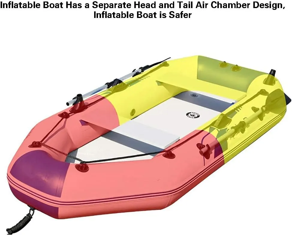 Inflatable Kayak Rowing Boats Lifeboat Inflatable Boat Canoe Fishing Boat Raft Fishing Valve Inflatable Boat Boat   Paddles   Pump Three Person Water Sports
