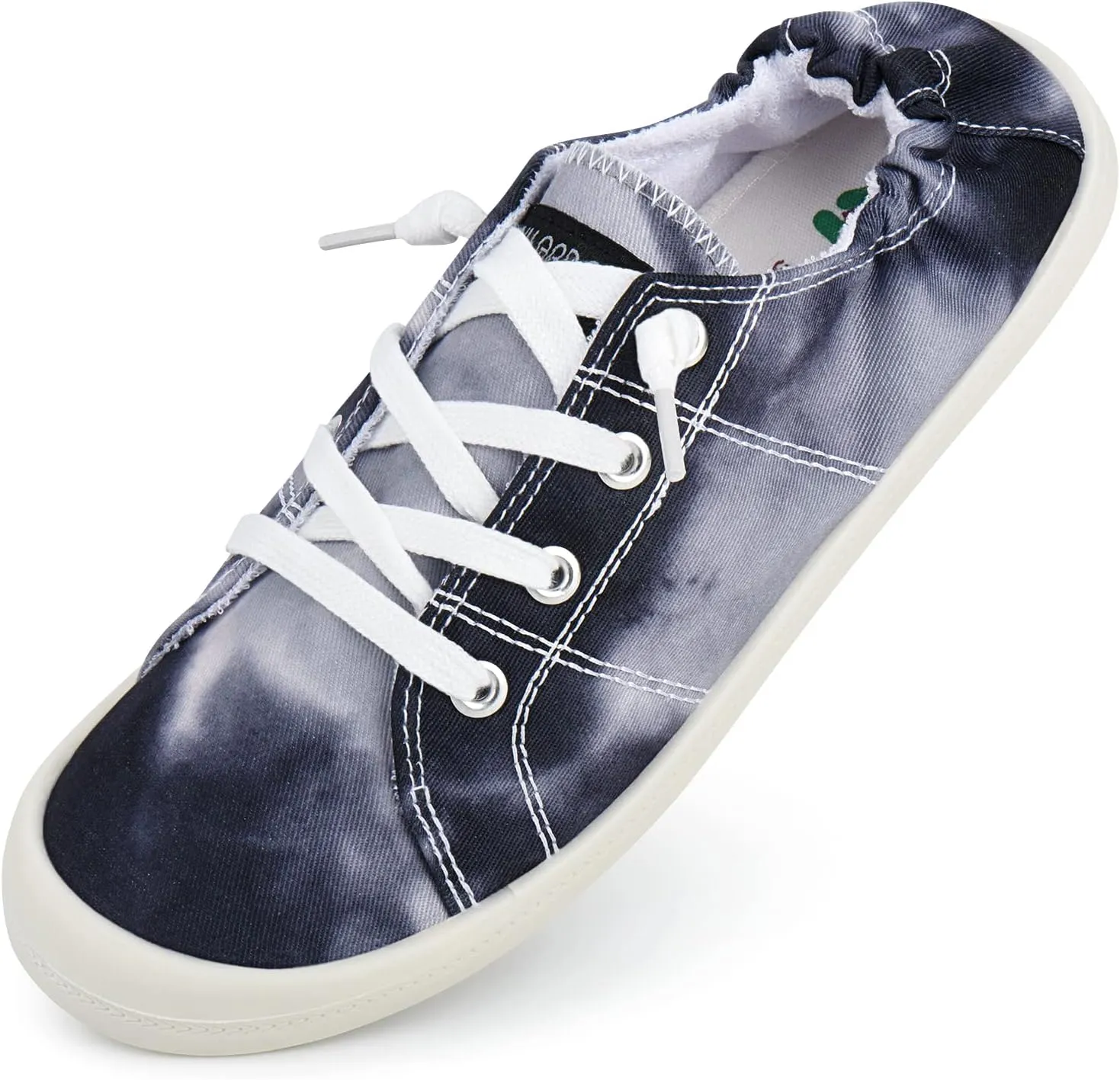JENN ARDOR Womens Low Top Canvas Slip On Sneaker Comfort Casual Shoes Walking Flats
