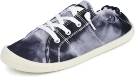 JENN ARDOR Womens Low Top Canvas Slip On Sneaker Comfort Casual Shoes Walking Flats