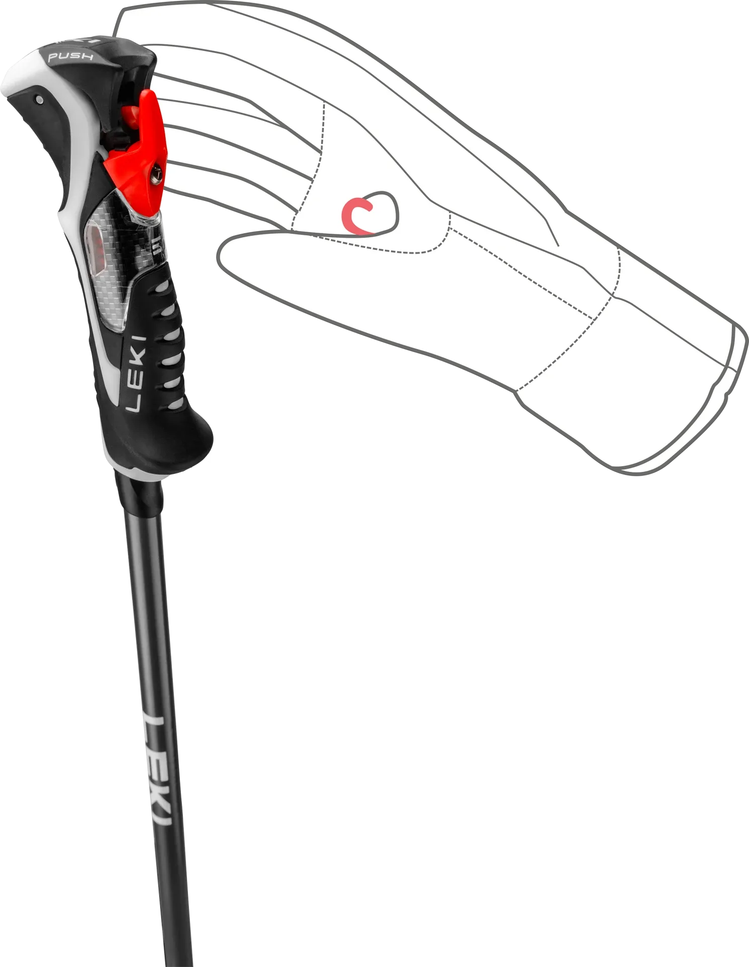 Leki Carbon 14 3D Ski Poles - 2025 - Men's