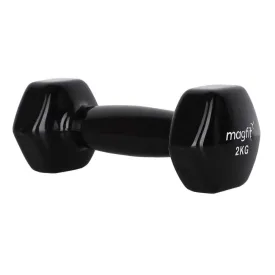 Magfit Vinyl Dumbbell (2 kg) Black