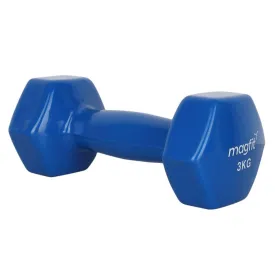 Magfit Vinyl Dumbbell (3 kg) Blue