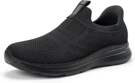 Men's Hands-Free Slip On Sneakers | Laceless Walking Shoes for Gym/Travel/Office