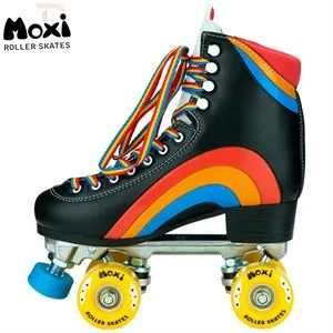 Moxi Rainbow Roller Skates - Black