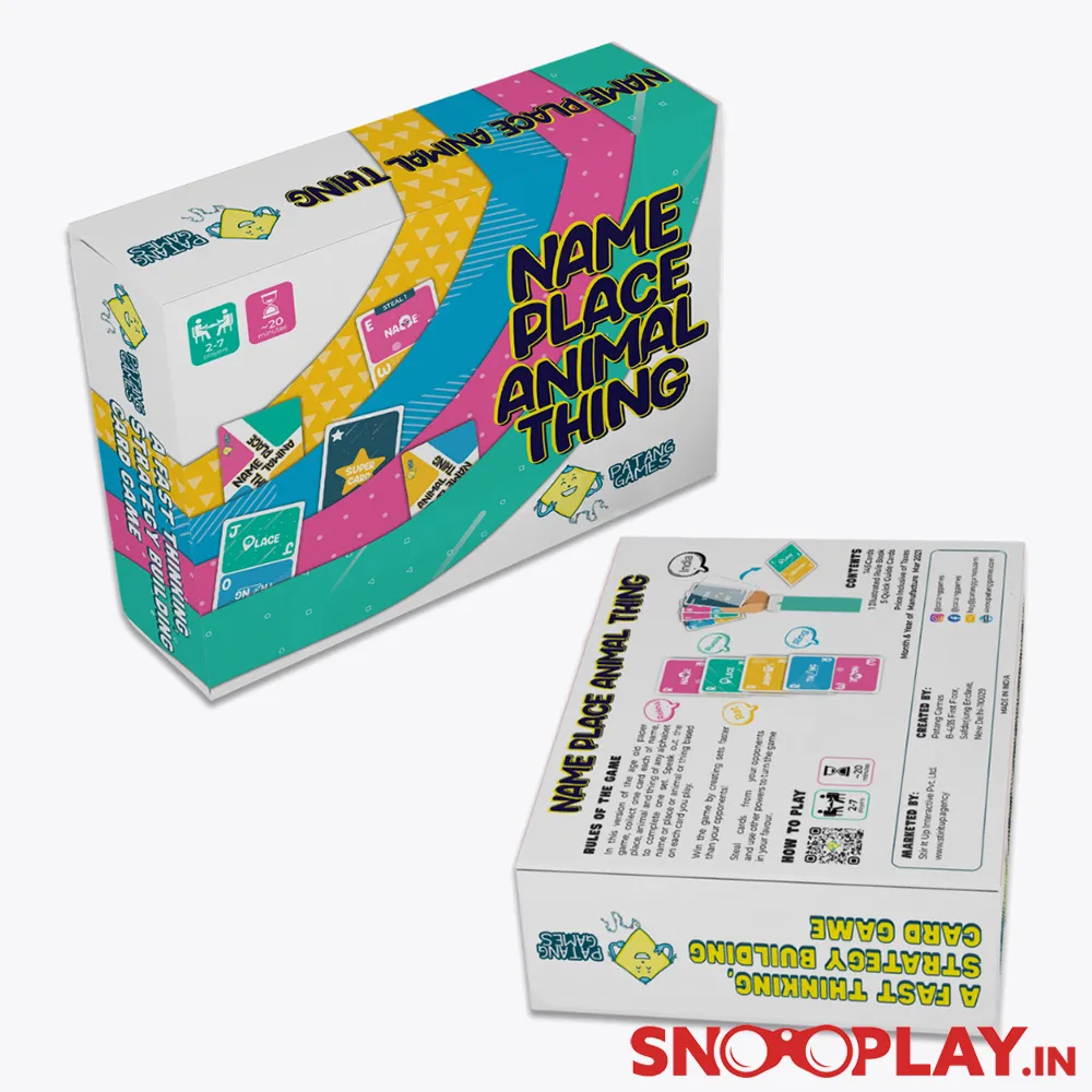 Name Place Animal Thing (Cards Game)