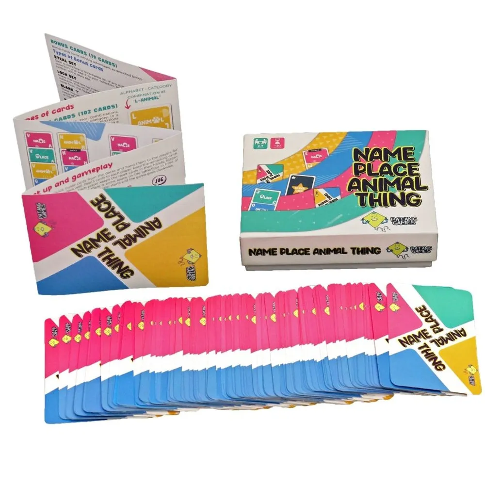 Name Place Animal Thing (Cards Game)