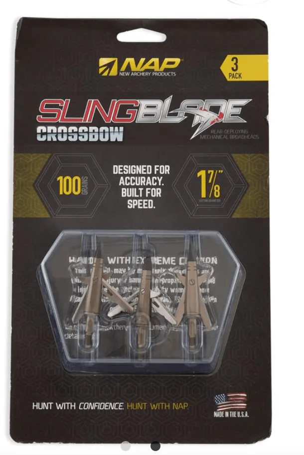 NAP CROSSBOW EXPANDABLE BROADHEADS SLINGBLADE