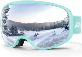 Ski Goggles Snowboard Goggles for Men Women Adults Youth,Over Glasses OTG/100% UV Protection/Anti-fog/Wide Vision