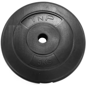 Standard 1" Round Vinyl Weight Plate 5kg - Black