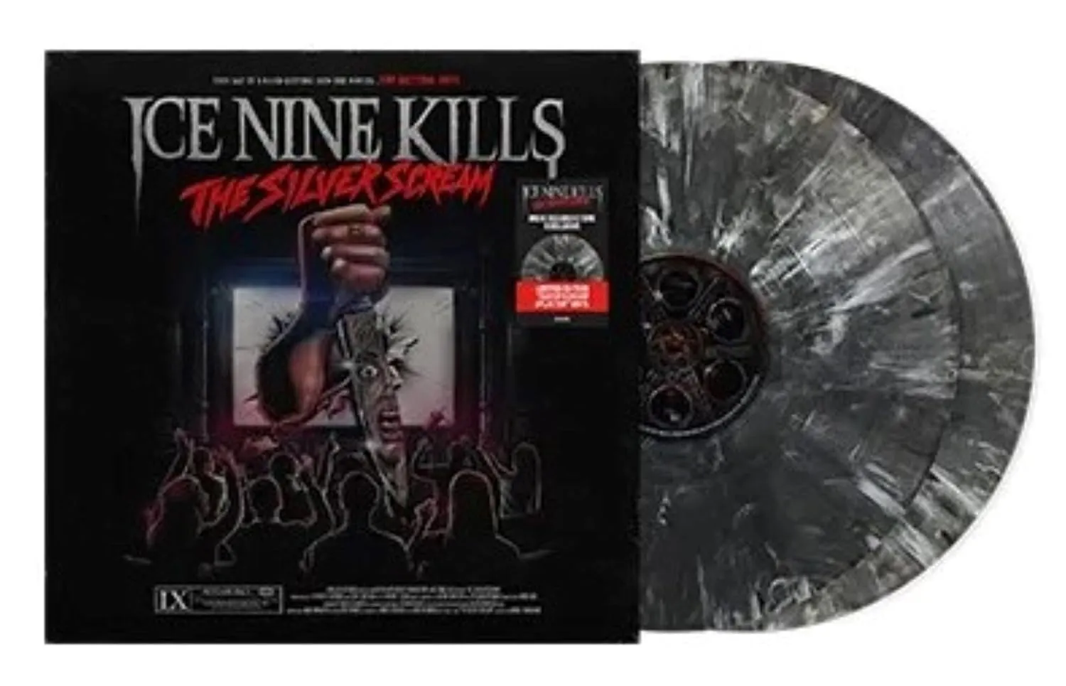 The Silver Scream Black Marble Vinyl