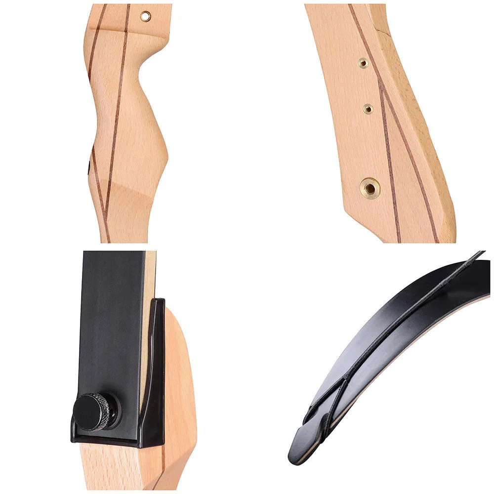TheLAShop 65" 30 lb Archery Recurve Bow Sport Bear Hunting Takedown