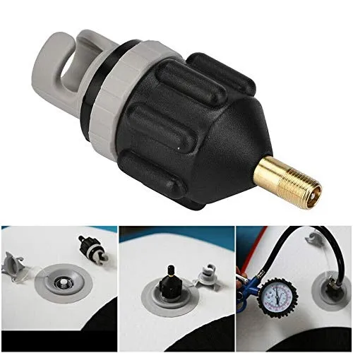 Tool Part for SUP Paddle Board Air Nozzle Boat Air Valve Car Pump Inflatable Adapter Suitable for Traditional Pump Adapter - (Color: Orange)