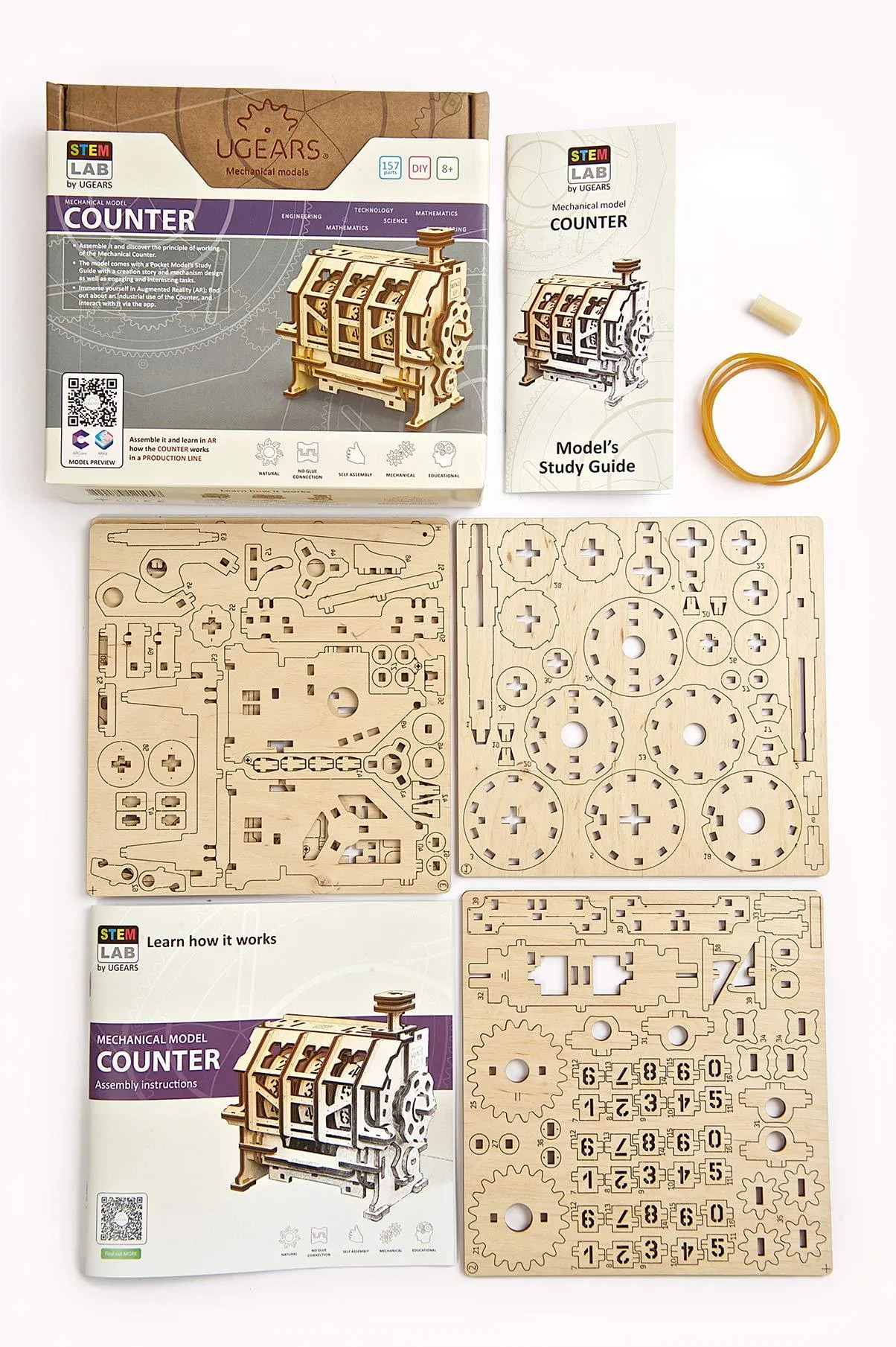 UGears 3D Counter Model Kit