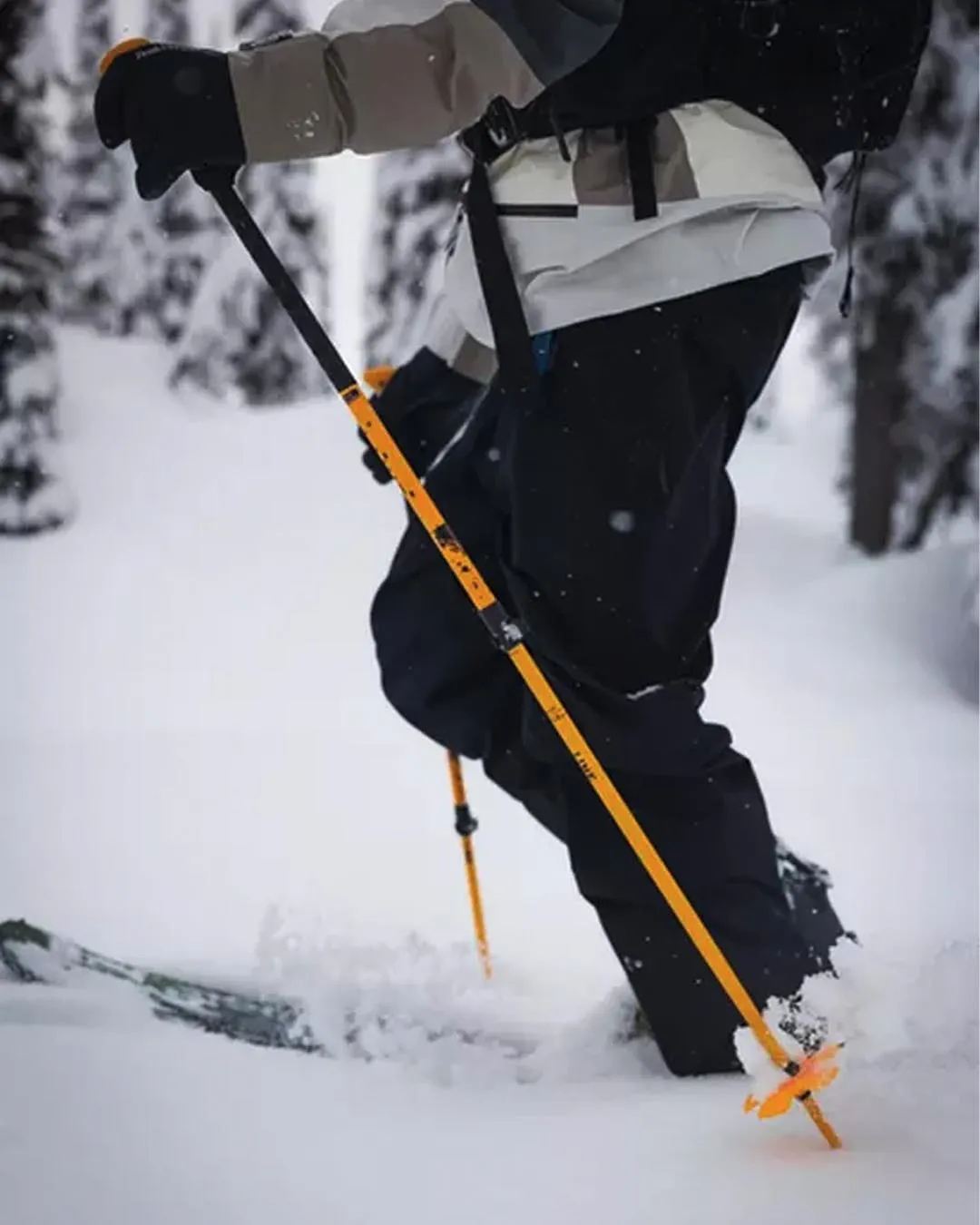 Vision Ski Poles - Orange 2025