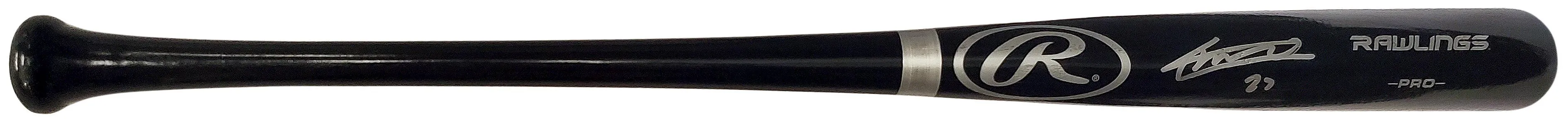 Vladimir Guerrero Jr. Autographed Black Rawlings Bat Toronto Blue Jays In Silver Beckett BAS Stock #197030