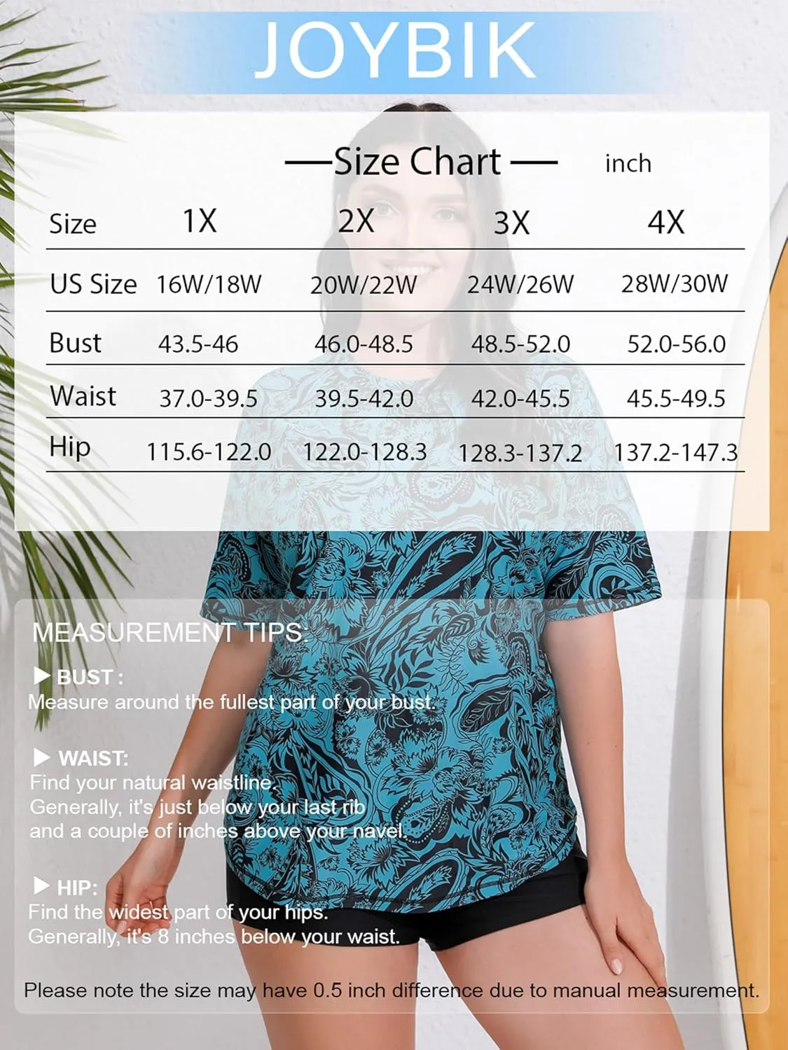 Women's Plus Size Two Piece Short Sleeve Rash Guard Sets with Built in Bra UPF50  Swim Shirt Top and Shorts