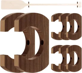 Wooden Paddle Holder Hangers Racks Wall Storage Keeper Hanging Oar Wall Decor Oar Board Accessories for Kayak Sup Canoe Dragon Boat Paddles