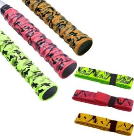 Youth Racket Overgrip, Camouflage Super Absorbent, Skid Resist Absorb Sweat Grip Tape, Handles Protection for Tennis Badminton Racquetball Squash Baseball