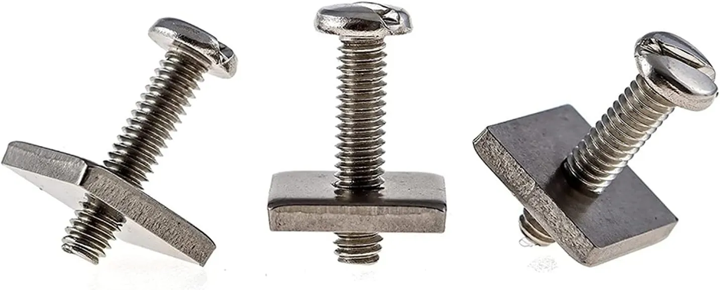 ZHU-CL Surf & SUP Fin 3 Pcs Stainless Steel Longboard Fin Screw and Plate for Longboard Surfboard & Paddleboard (Color : 3Pcs)